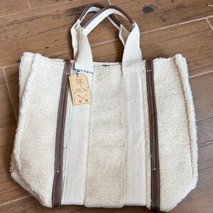 Tote Bag with Brown Straps